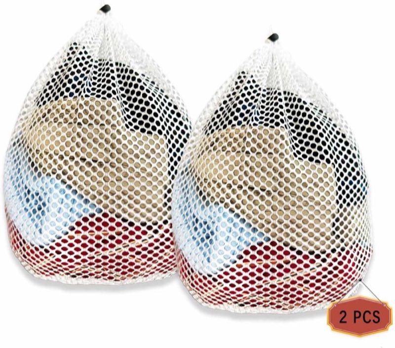 Dmjia 2× Wäschenetz 30×40 Kordel