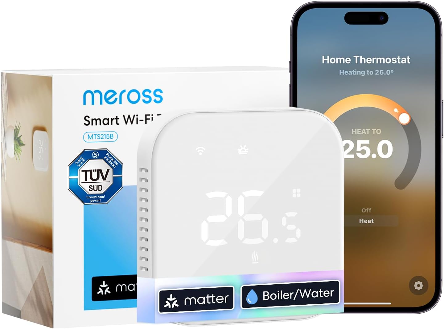 meross Smart Heizungsthermostat MTS215B