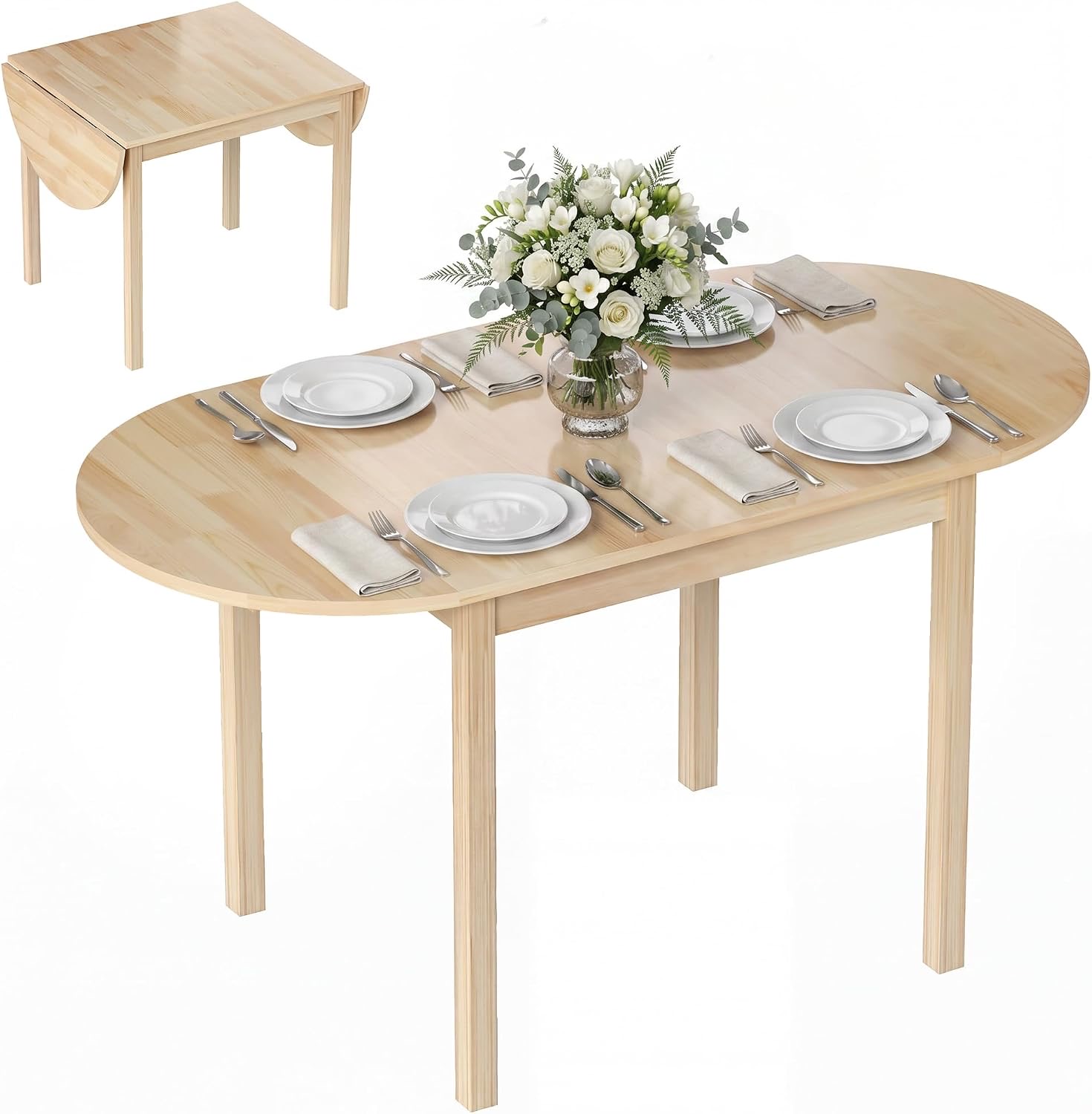 HOMCOM Klapptisch, 80–140 × 70 cm
