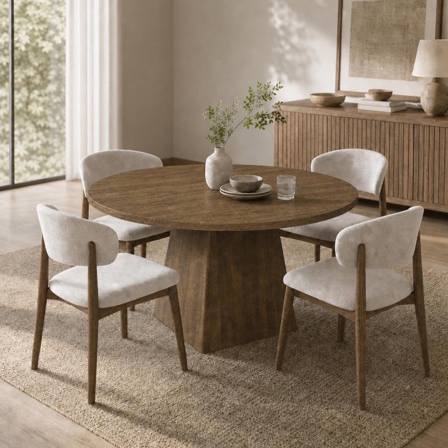 GarveeHome GarveeHome Ausziehtisch rund 120–160 cm