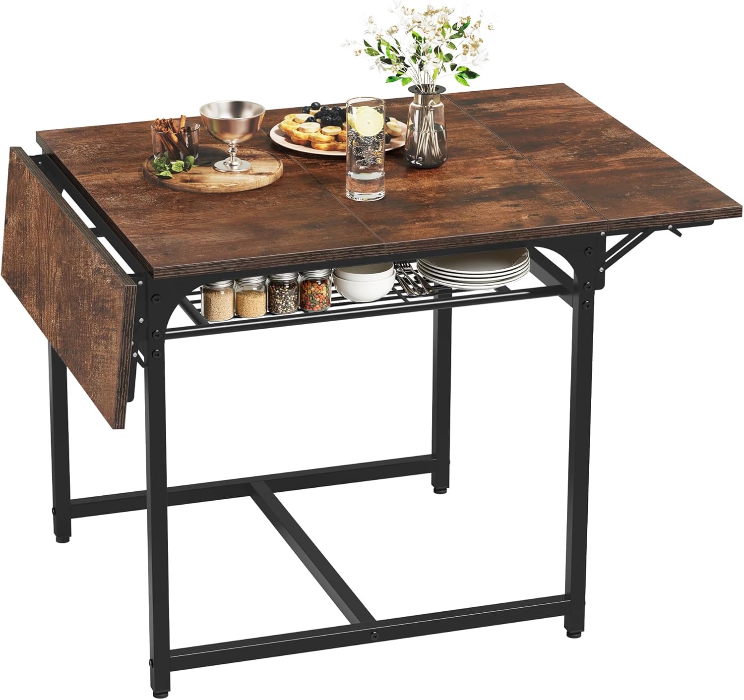 YITAHOME Klapptisch mit Regal