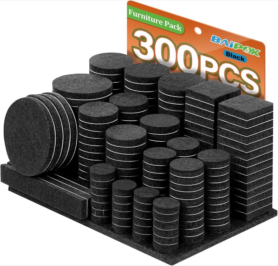 BAIPOK Filzgleiter, 300 Stück