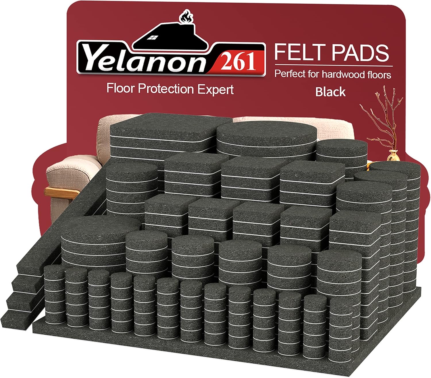 Yelanon 261 Stück schwarz