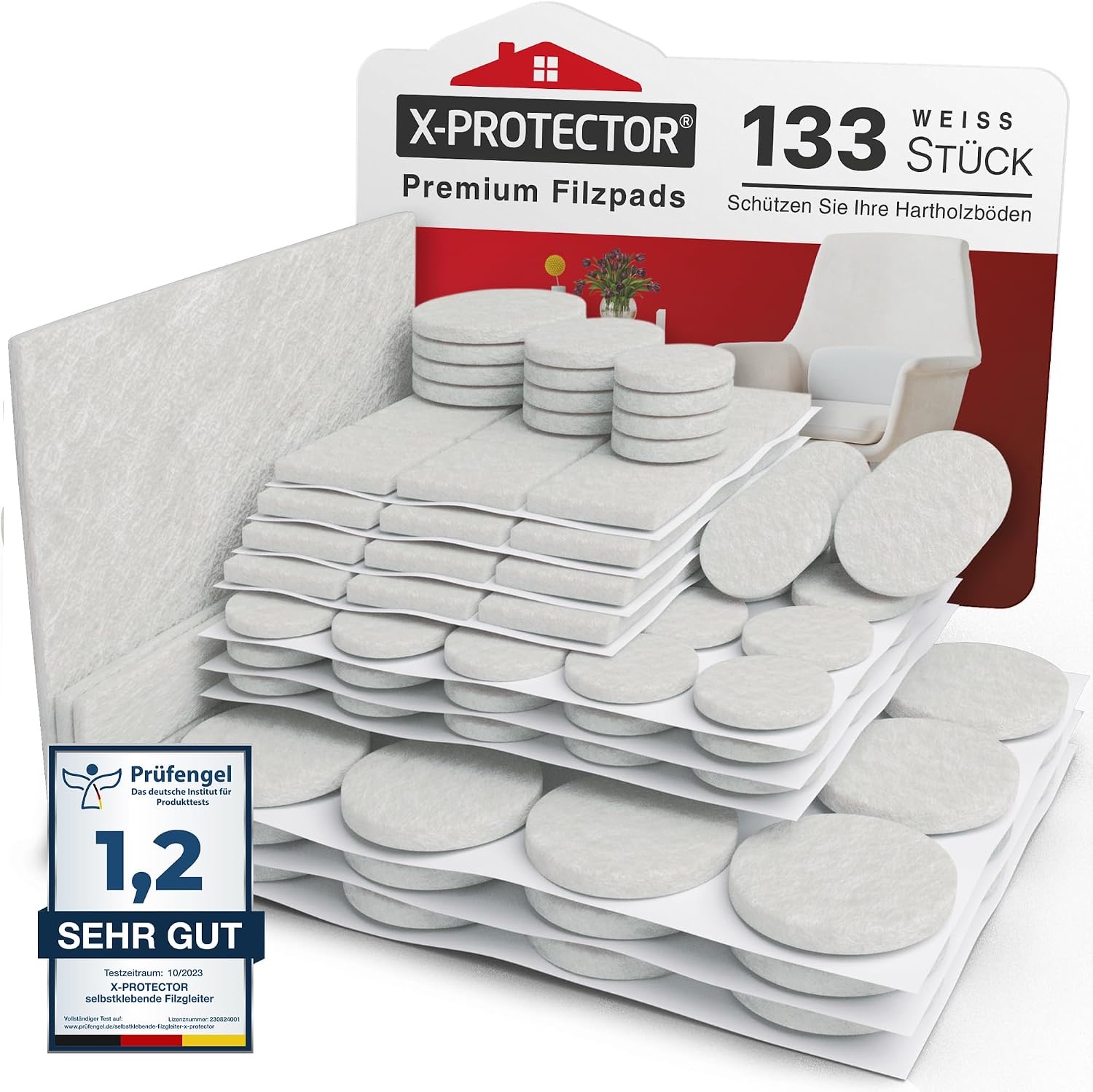 X-Protector 133 Stück weiß