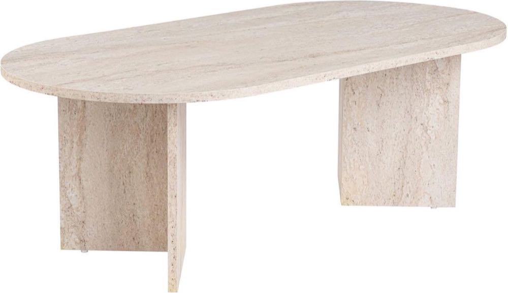 Hanah Home oval, Travertine