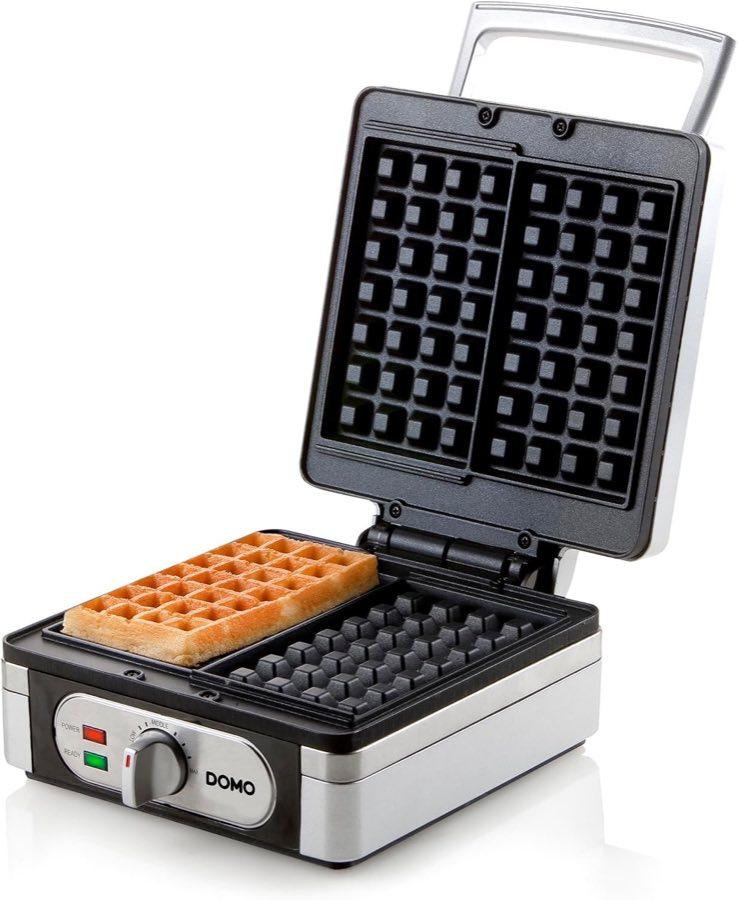 DOMO DO9047W/N Belgisches Waffeleisen 1400 W