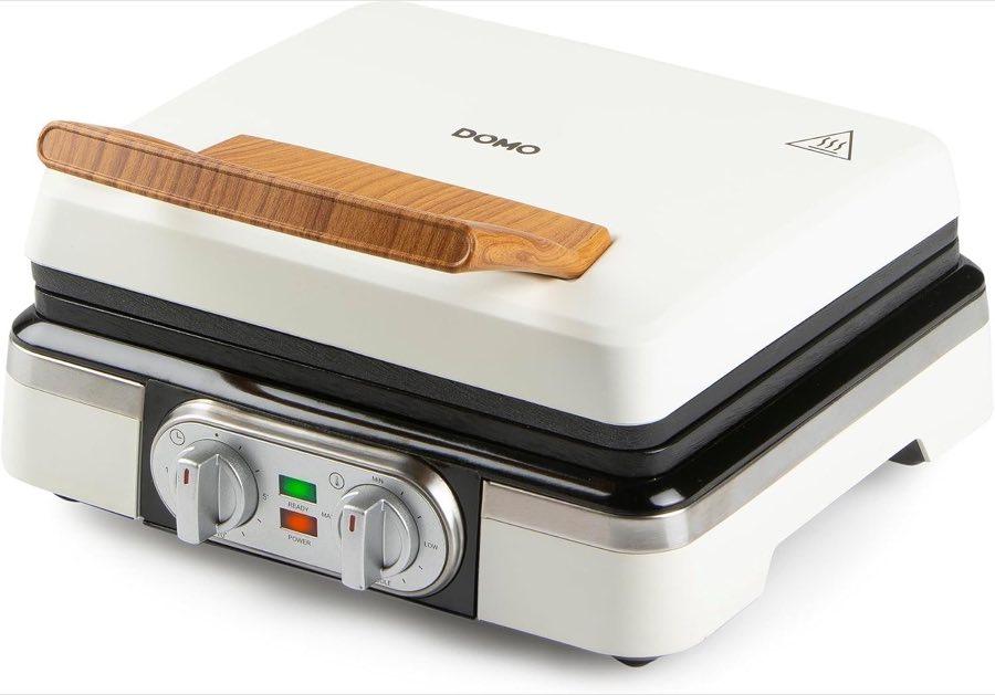 DOMO DO9280W Belgisches Waffeleisen Timer Keramik