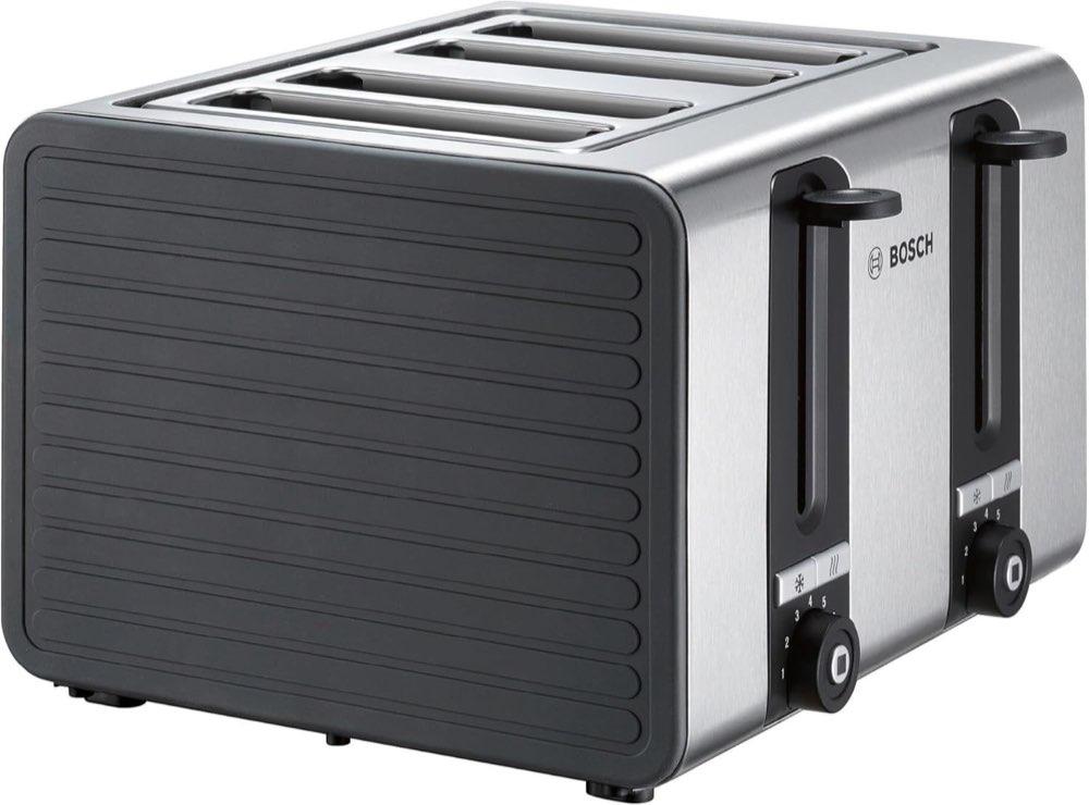 Bosch TAT7S45 4-Schlitz Toaster Edelstahl/grau