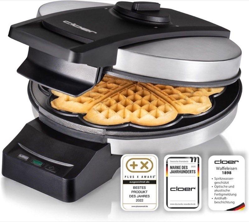 Cloer 1898 Professional Herzwaffeleisen 16,5 cm