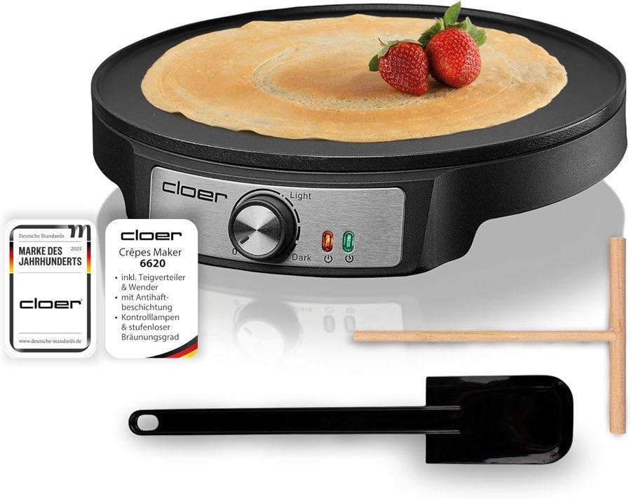 Cloer 6620 Crêpes-Maker 29 cm schwarz