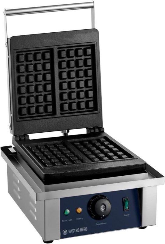 GastroHero FY-4 belgisches Profi-Waffeleisen (2 Waffeln)
