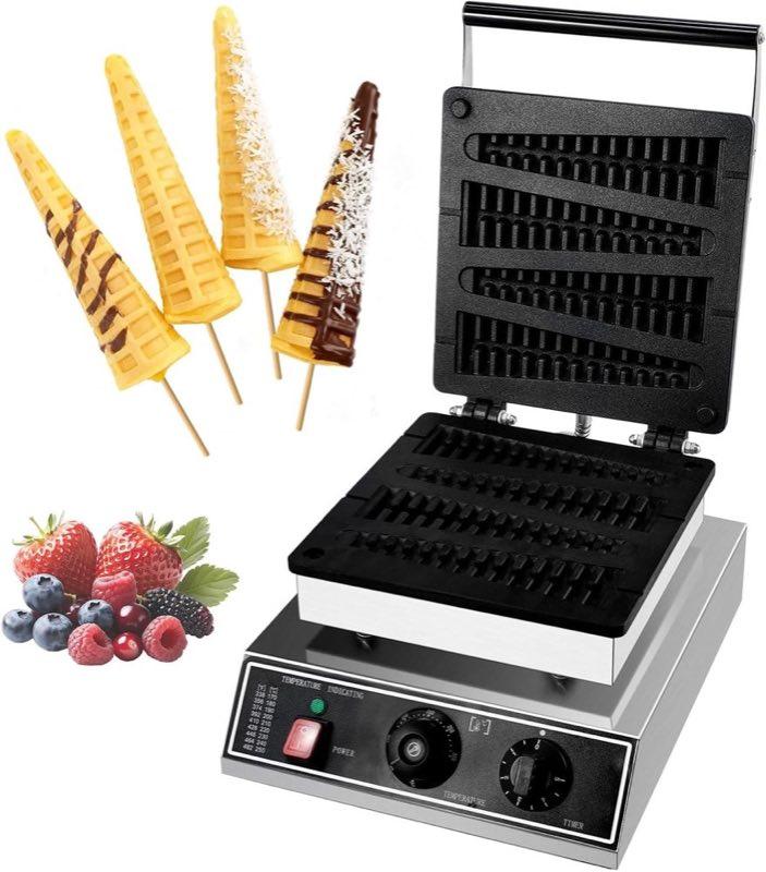 Tasofac Lolly-/Stiel-Waffeleisen 1750 W (4 Stück)