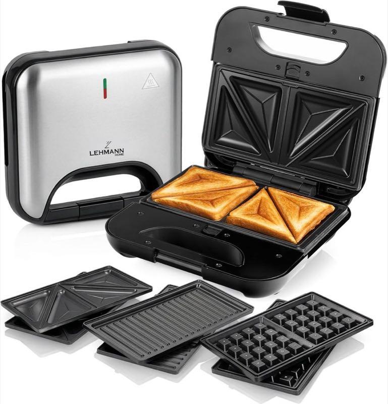LEHMANN Sandwichmaker 3 in 1 LHOSA-0812