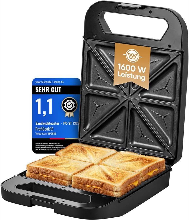 ProfiCook PC-ST 1329 Sandwichmaker 1600 W