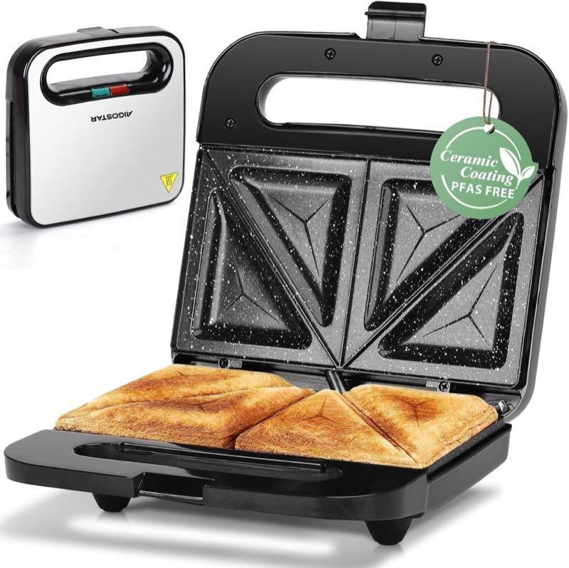 Aigostar Sandwichmaker Keramik-Claim 750 W