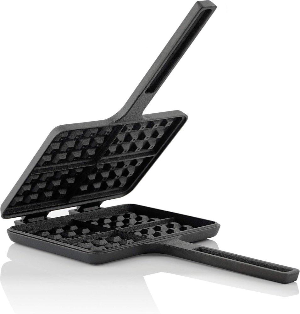 BBQ-Toro Waffeleisen Pie Iron Gusseisen 19×15 cm