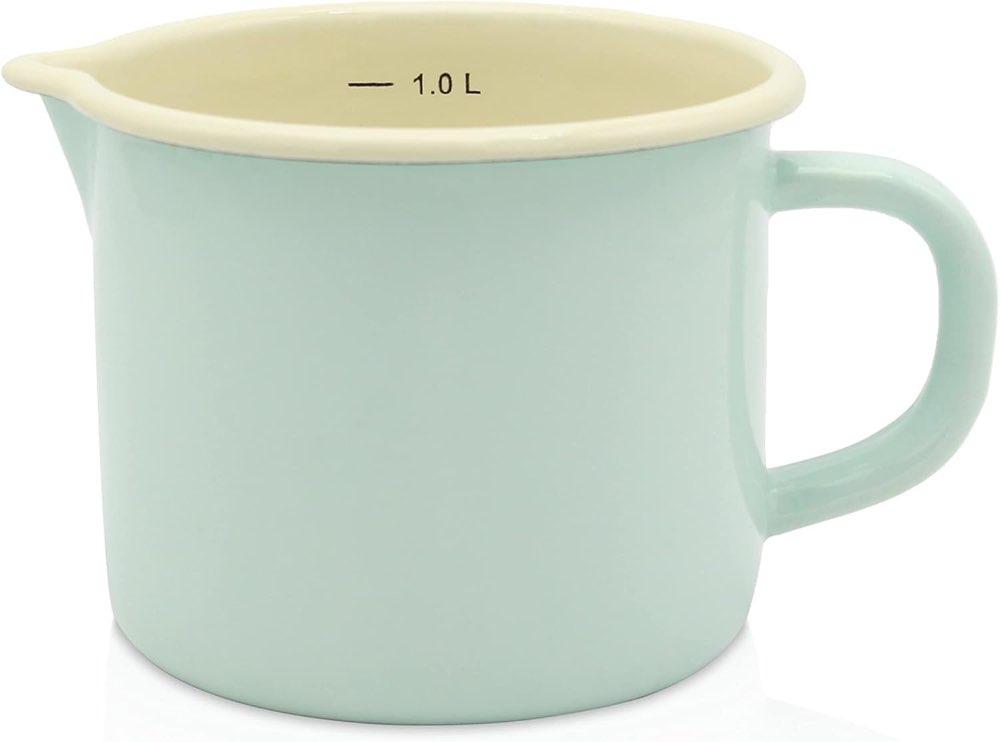 Krüger Emaille Milchtopf Mint 12 cm