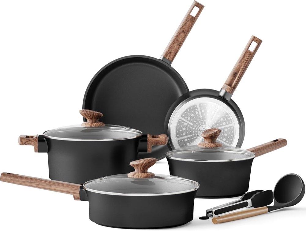 Kitchen Academy Keramik 10-teilig Schwarz