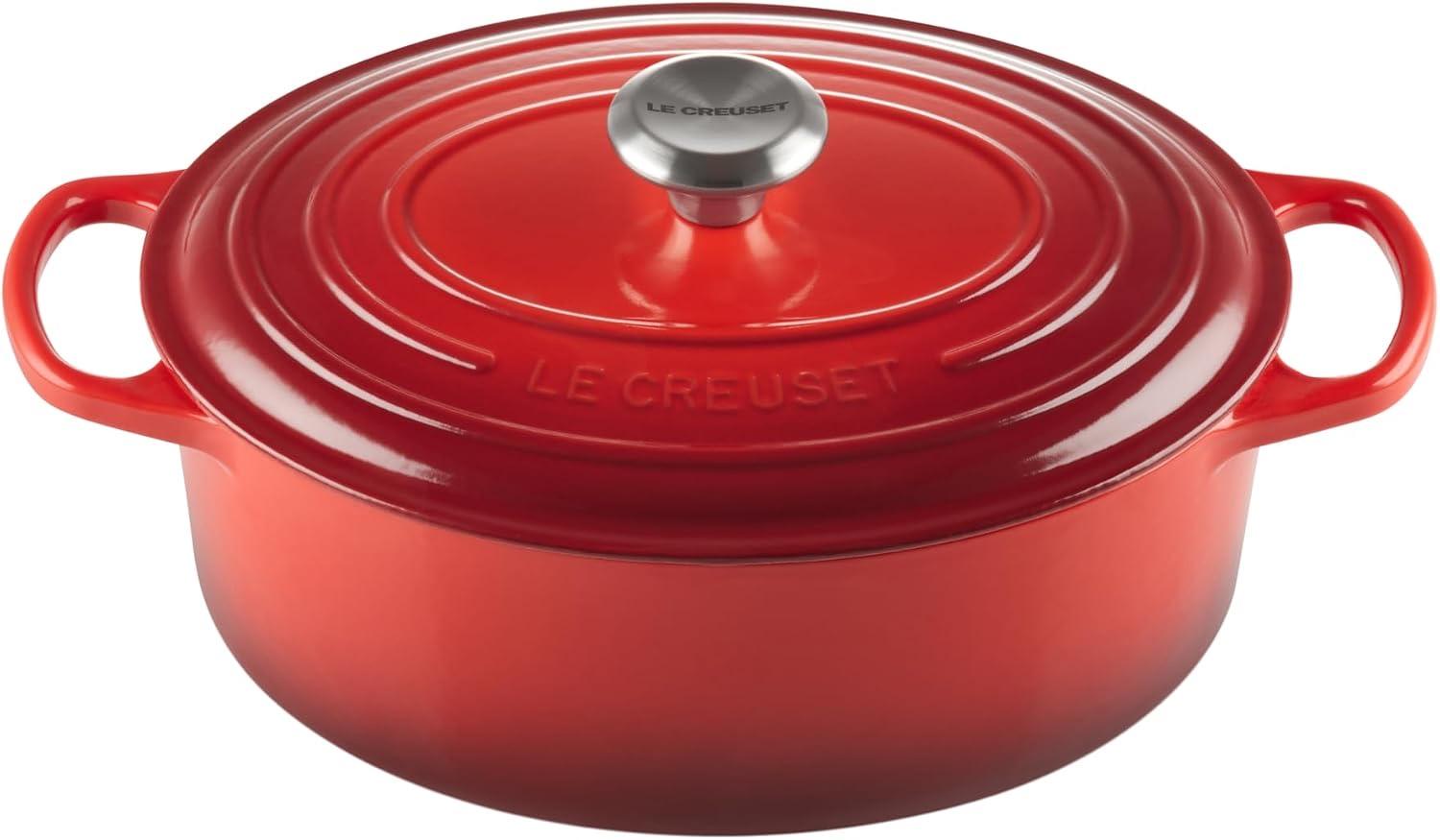 Le Creuset Signature Bräter 29 cm oval Kirschrot
