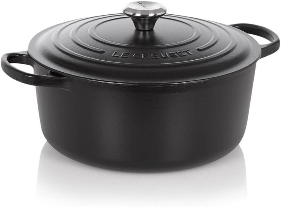 Le Creuset Signature Bräter 26 cm rund Schwarz