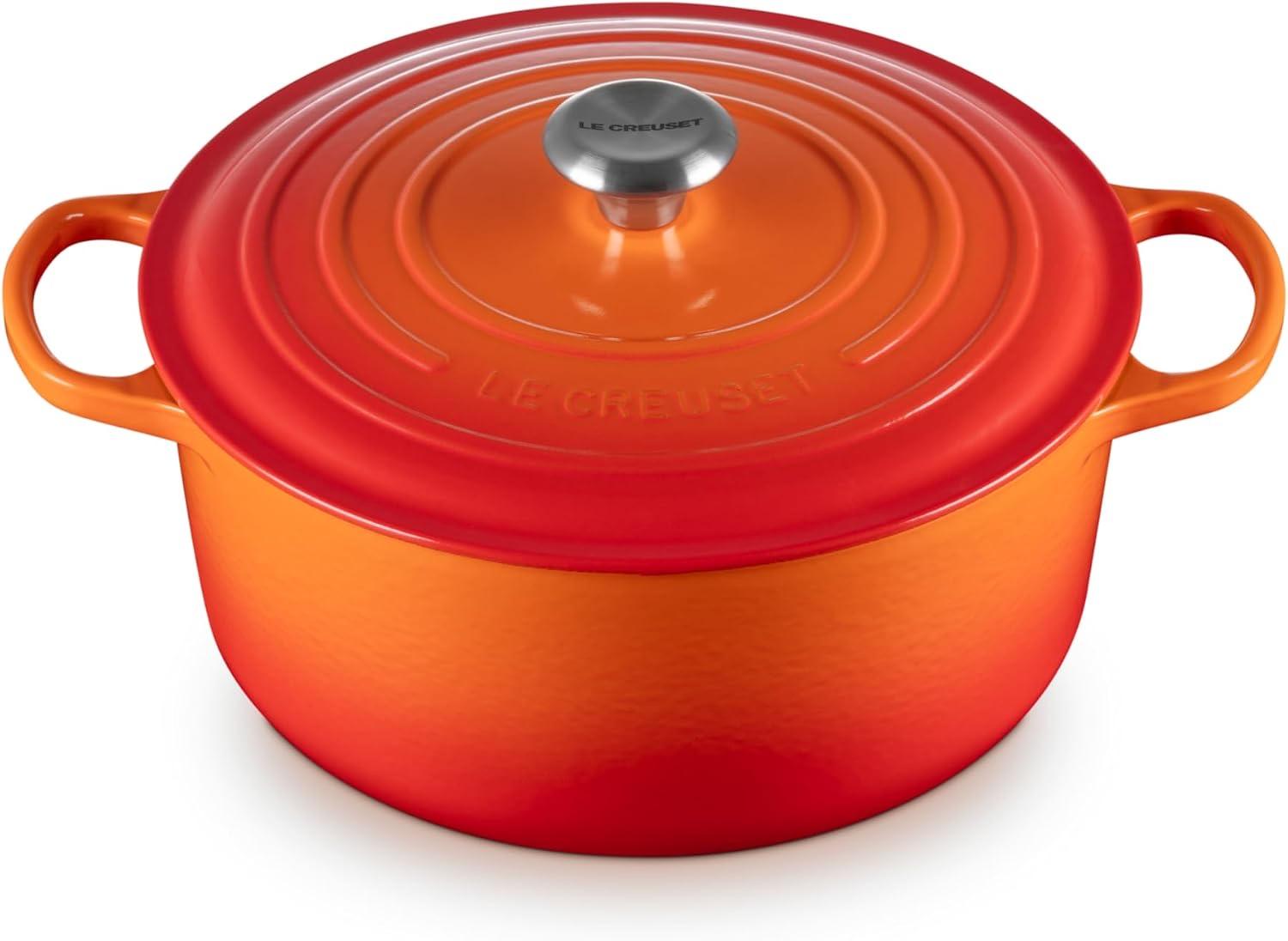 Le Creuset Signature Bräter 28 cm rund Ofenrot