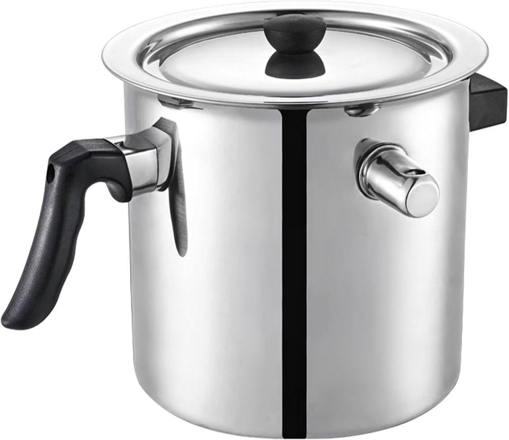 LSQXSS Doppelwand-Milchtopf mit Pfeife (2 l Listing)