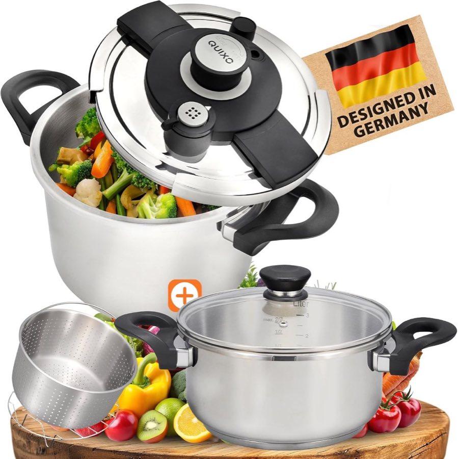 QUIXO VitaSmart Schnellkochtopf-Duo 6+4 l
