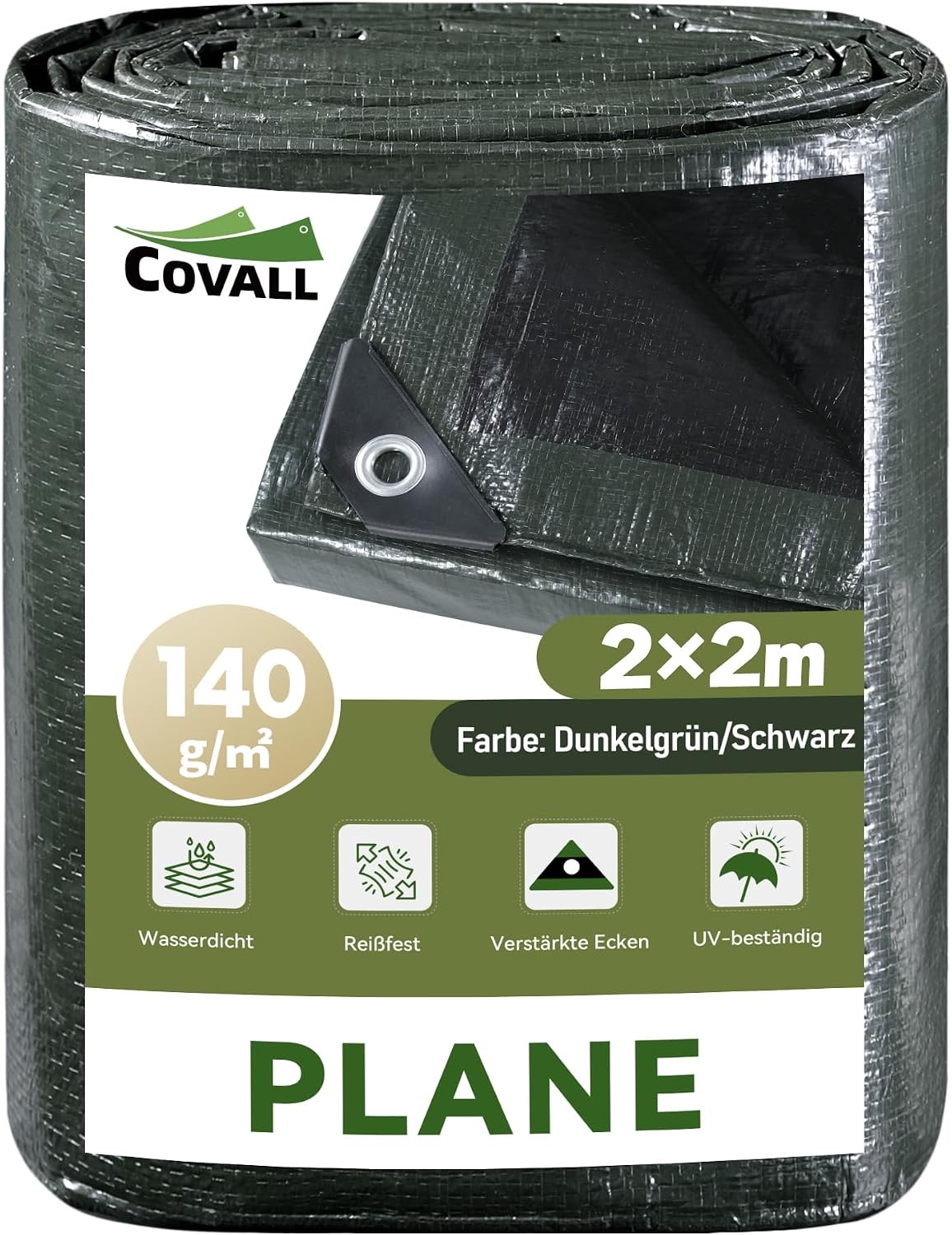 Covall Abdeckplane 2×2 m