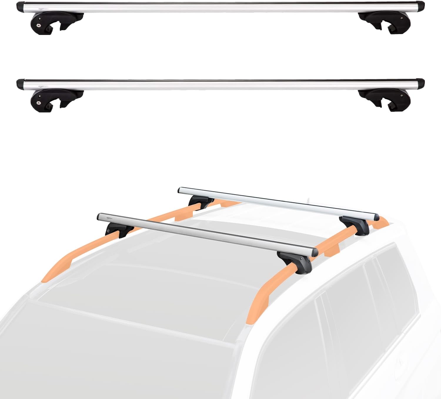 Amazon Basics Dachträger 142 cm, 2er-Pack