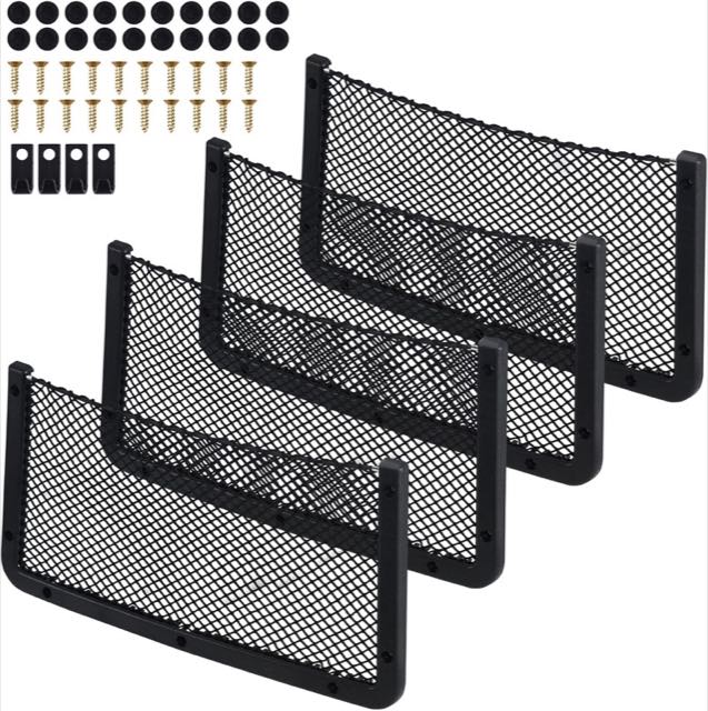 Omtofo Kofferraum-Netztasche, 4 Stück, 42 x 21 cm