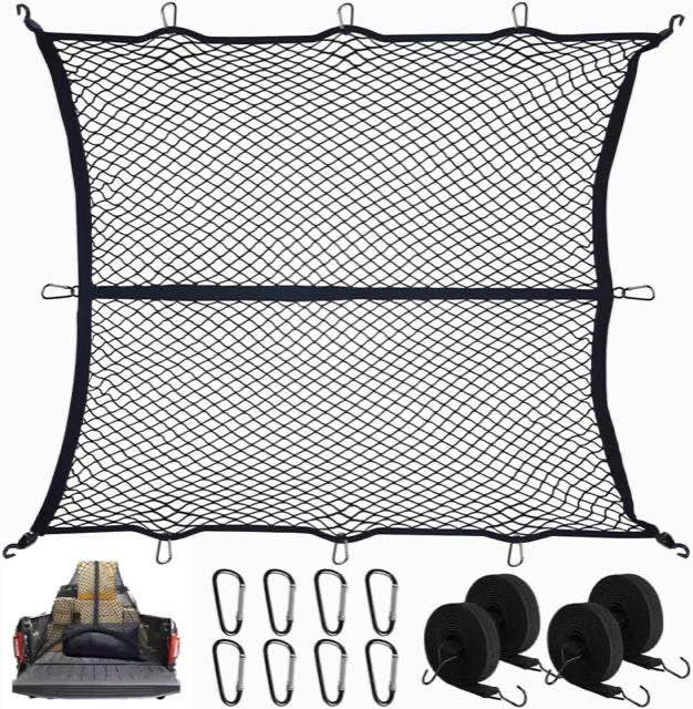 VEUWOLM Ladungsnetz 1,2 x 1,2 m für kleine Pickups