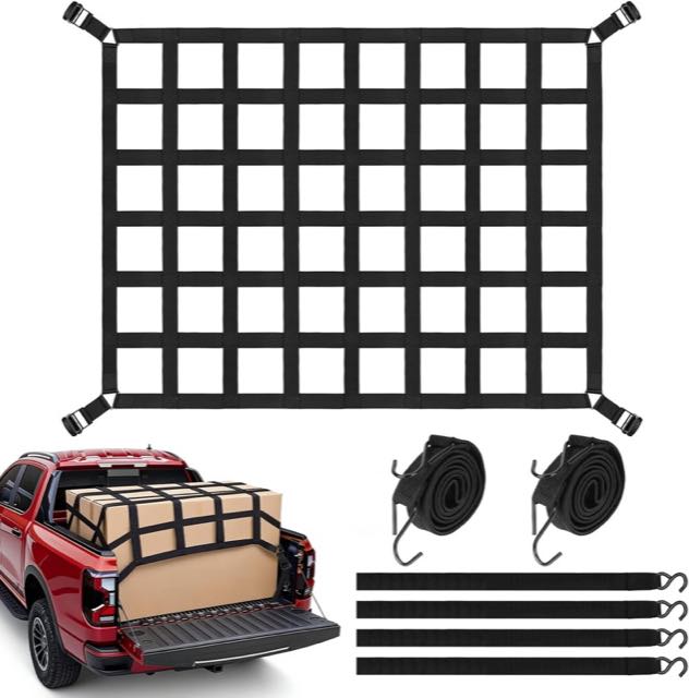 VEUWOLM Gepäcknetz Pickup und LKW, 127 x 106 cm