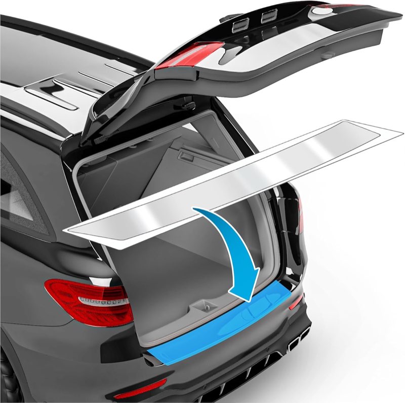 uProtect Auto Ladekantenschutz Folie für Skoda Octavia Combi 4 (IV) NX5 I 2020-2024 - Stoßstangenschutz, Kratzschutz, Lackschutzfolie - Transparent glänzend Selbstklebend