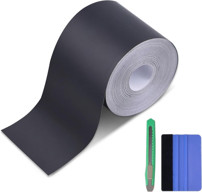 Foneso Ladekantenschutz Folie Schwarz Matt (10cm x 9m)