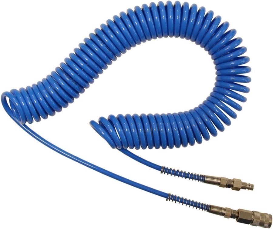 ELMAG Profi PU-Spiralschlauch 8×12 mm 6 m