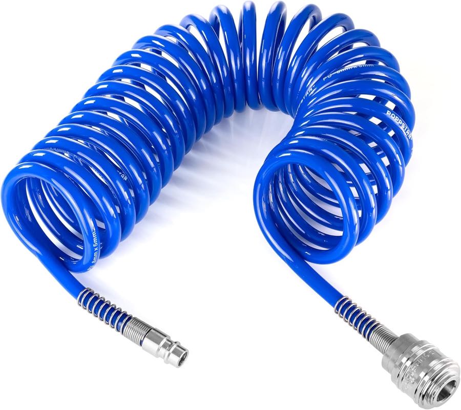 POPPSTAR PU-Spiralschlauch 10 m NW 7,2