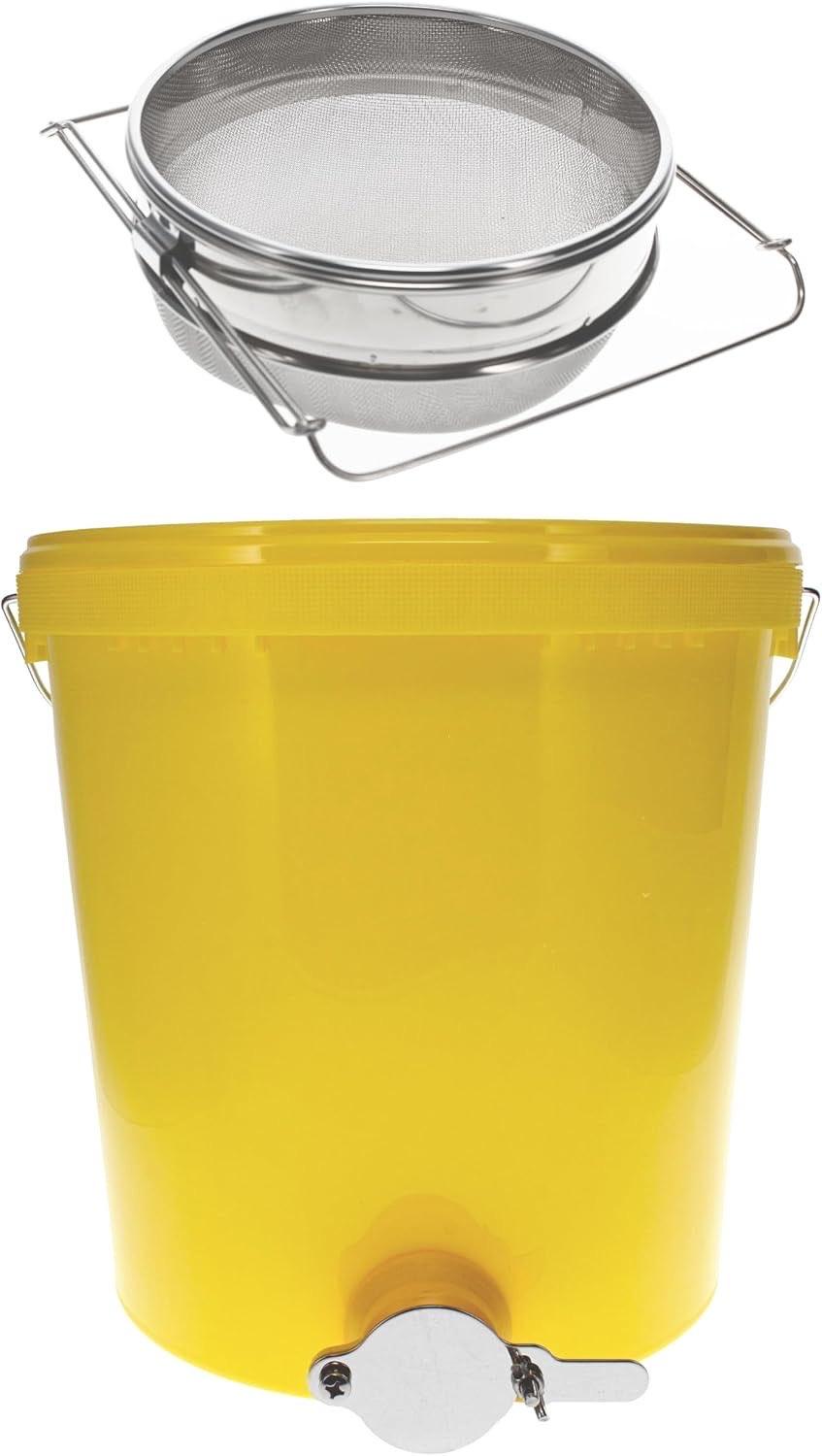 Honigeimer – Testsieger Germerott Abfülleimer 25 kg plus Doppelsieb