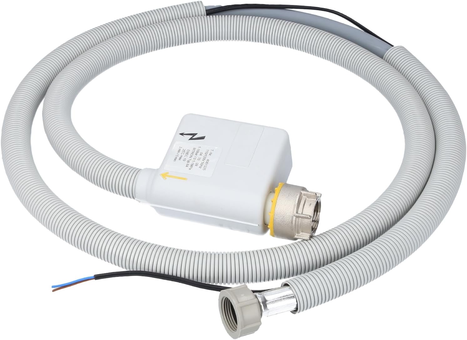 Kenekos - 2,2 m Aquastop Zulaufschlauch BITRON Typ 84 geeignet für Miele Waschmaschine 4622714/4061335, 3/4 Zoll Zulauf Schlauch WPS, Aquastopp Sicherheitszulaufschlauch mit elektrischem Anschluss