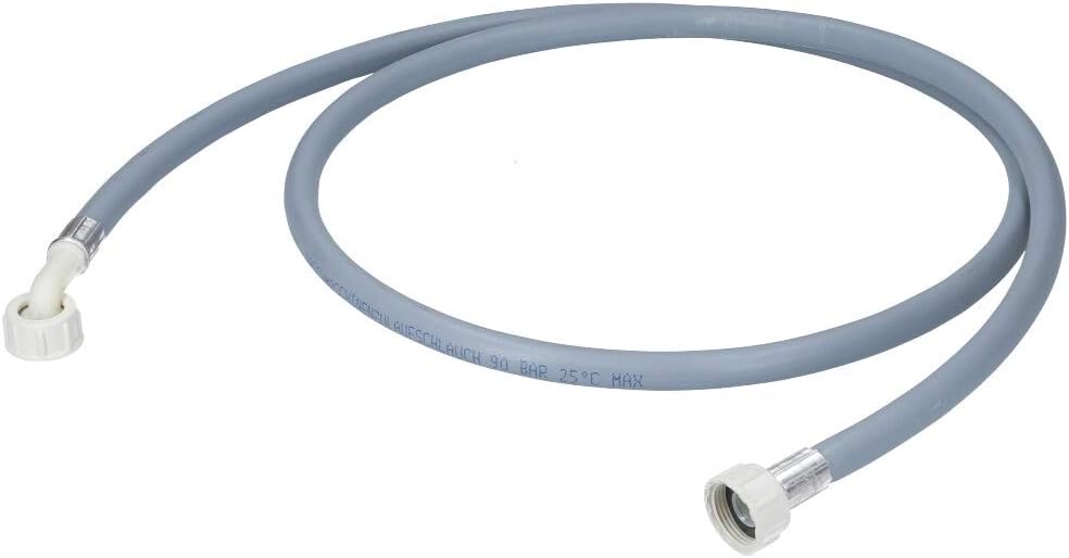 Kenekos - 1,5 m Zulaufschlauch für Waschmaschine Spülmaschine | 3/4 Zoll Anschlüsse, 1x gerade, 1x gewinkelt (haushaltsüblicher Anschluss) - Universal verwendbarer Kaltwasserschlauch