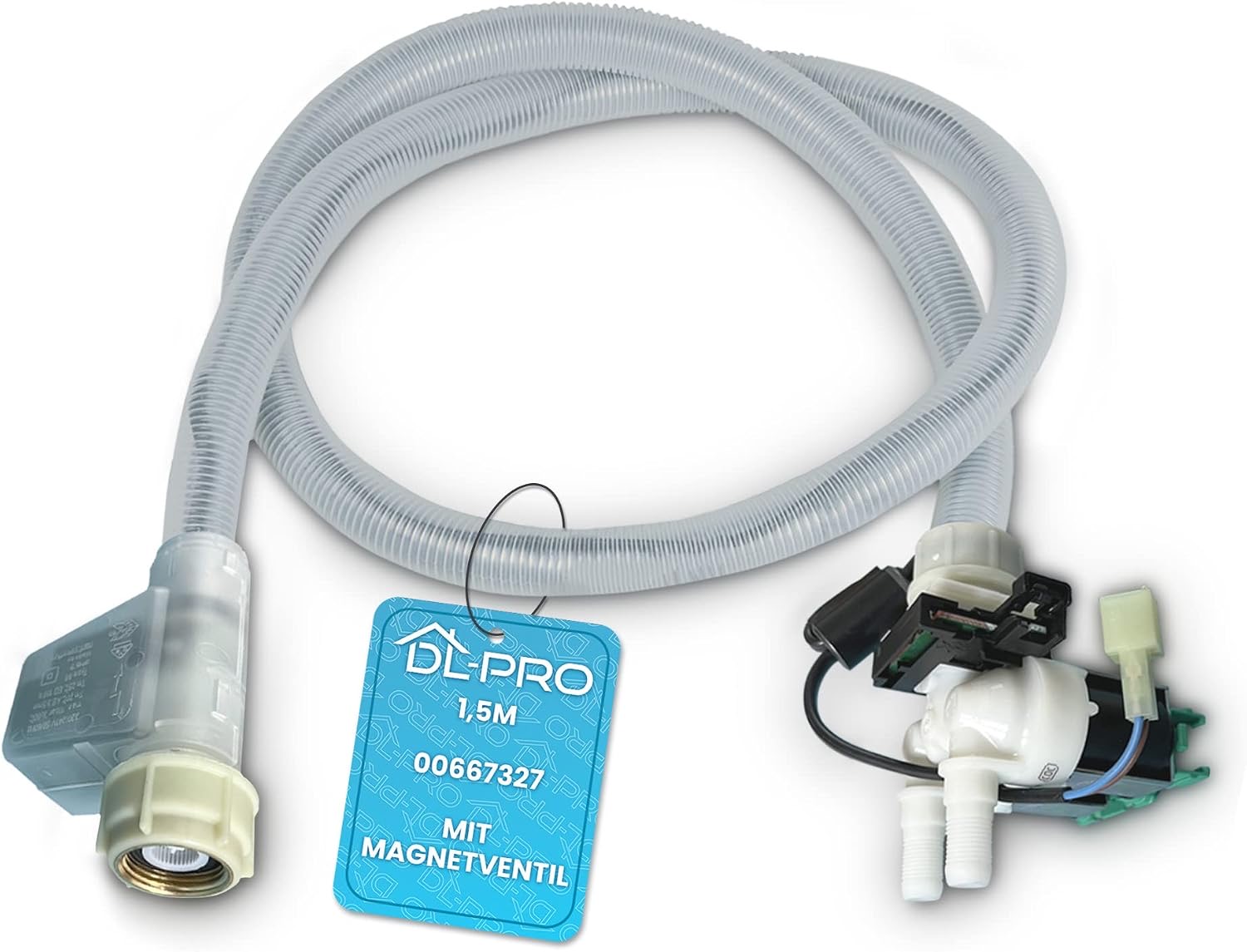 DL-pro Aquastopschlauch 1,5m 2-fach passend für Bosch Siemens 00667327