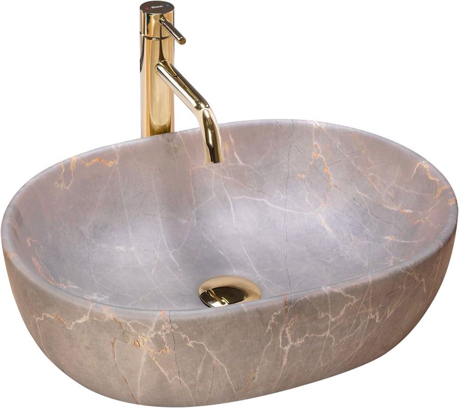 Rea Oval Lara Beige 48,5×35 cm