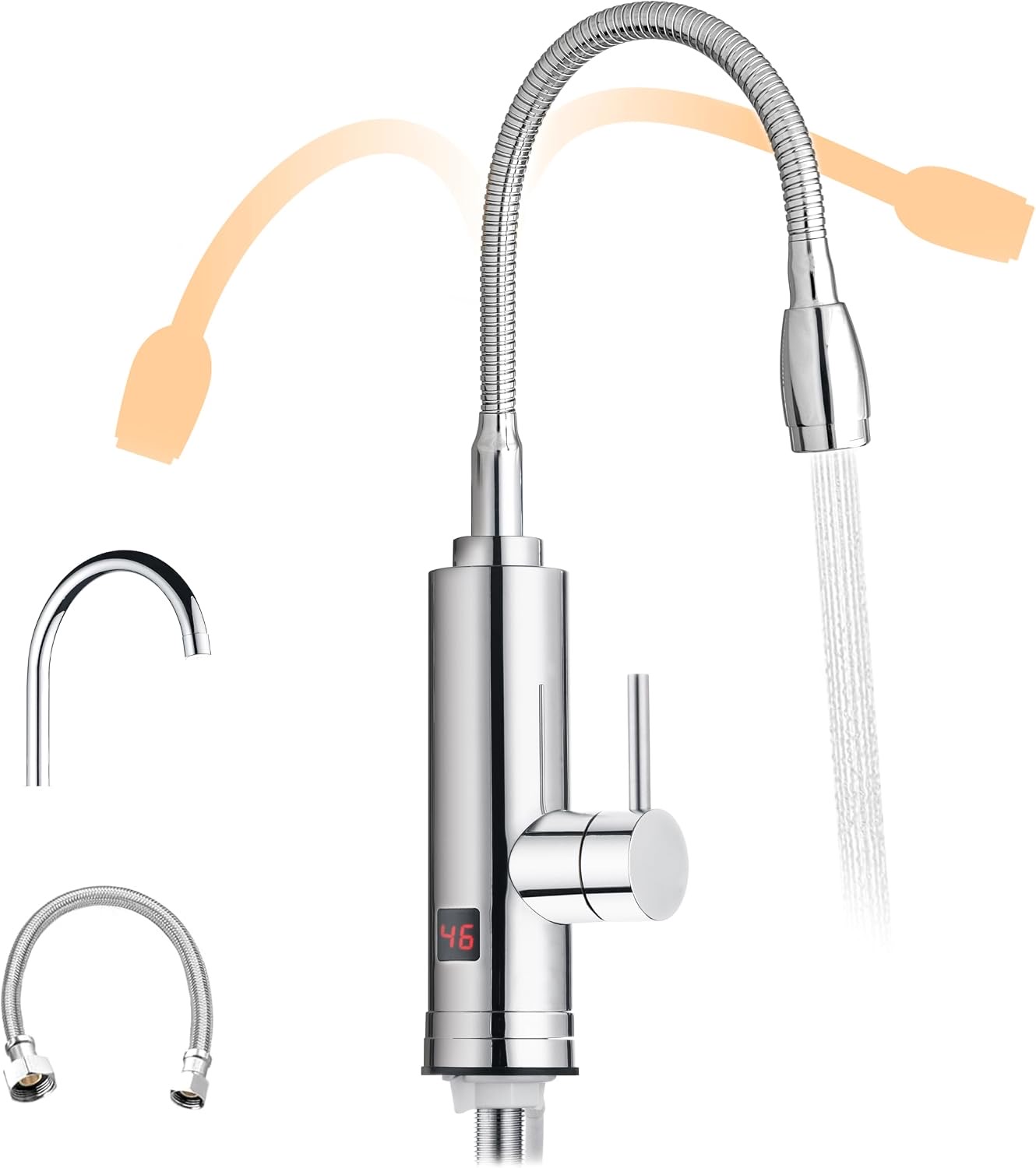 HOGART HOGART Wasserhahn Chrom, Multi-Head