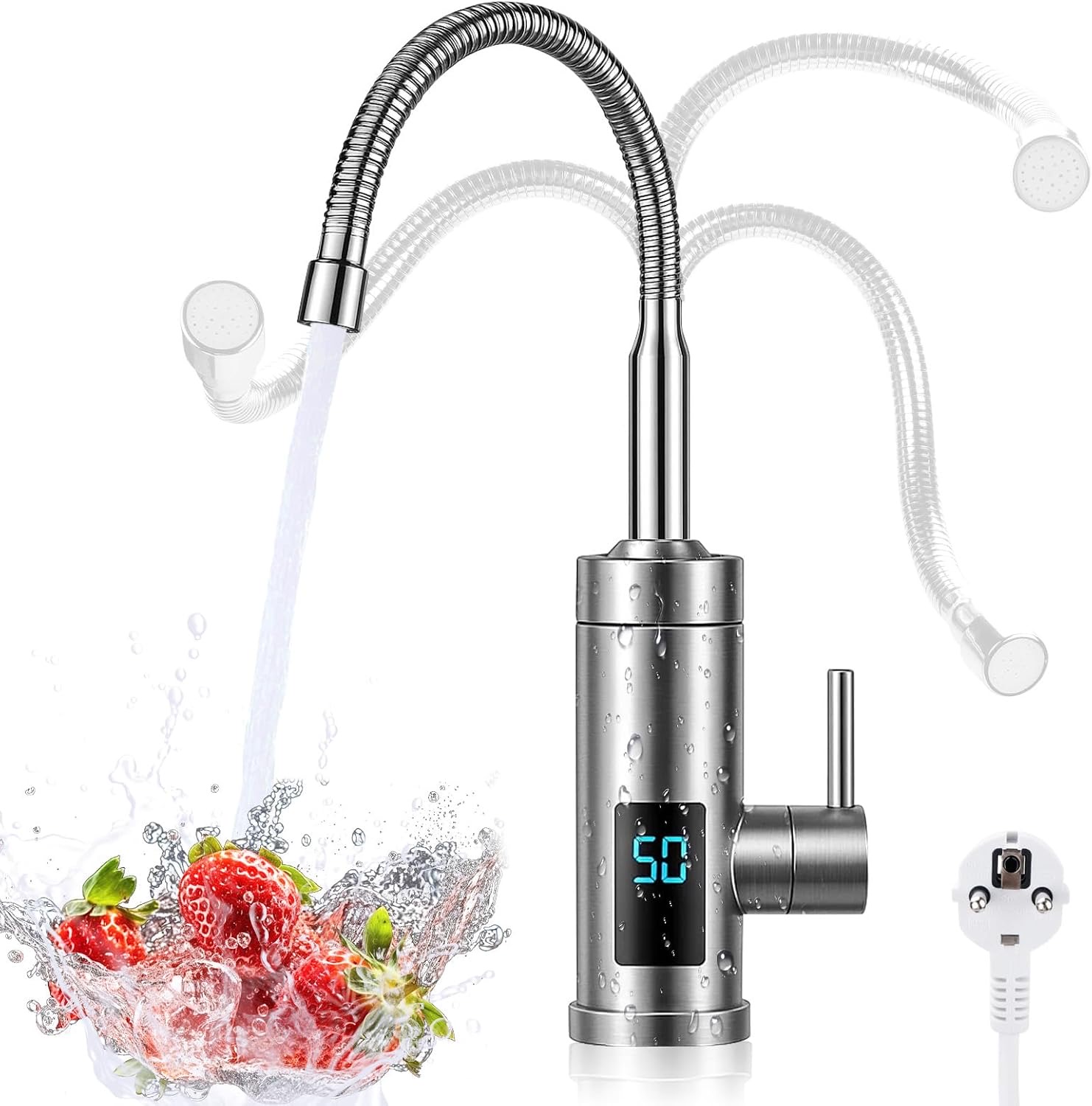 Jellybibo Elektrischer Wasserhahn mit LED