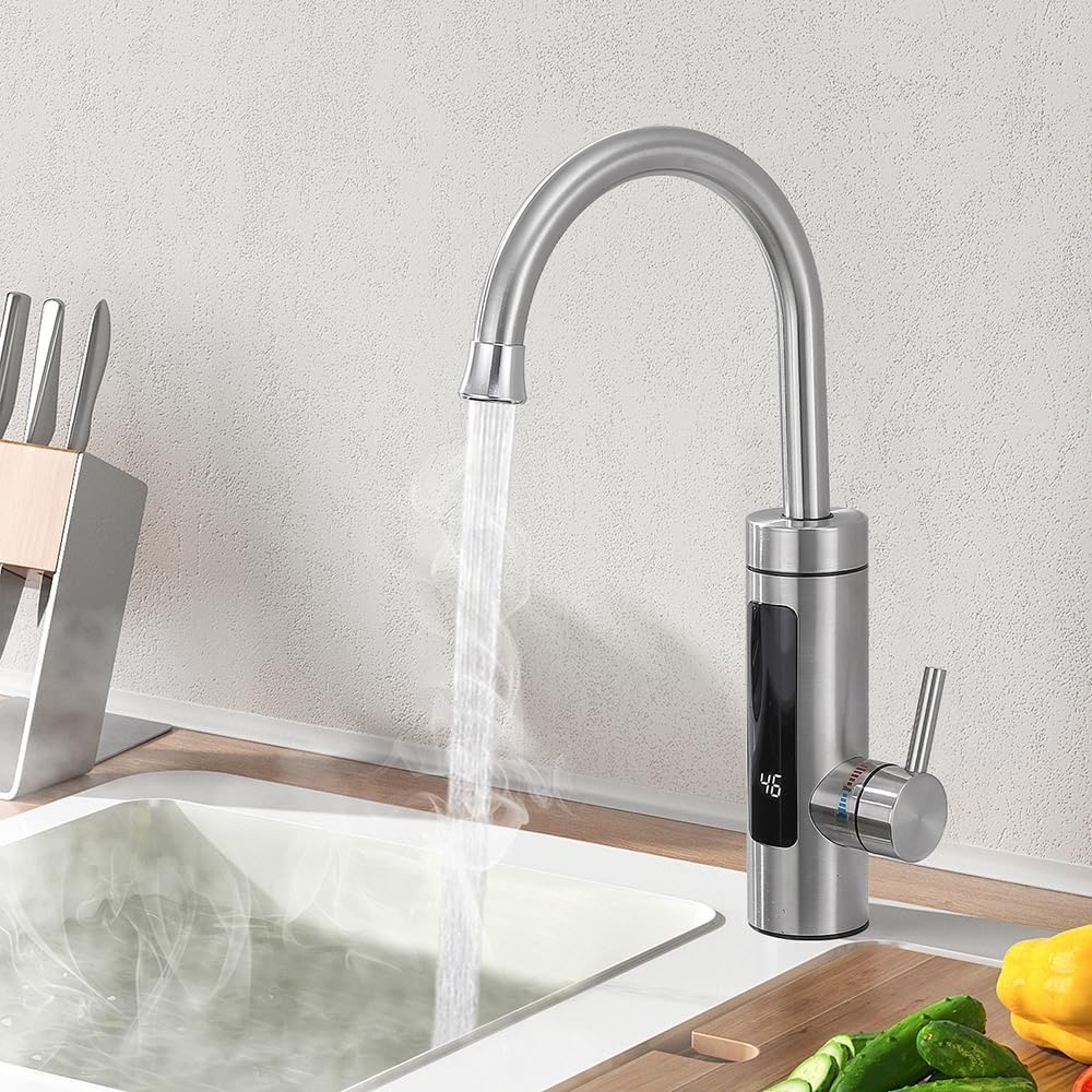 HOMELODY Elektrischer Wasserhahn mit Durchlauferhitzer – Testsieger Elektrischer Wasserhahn