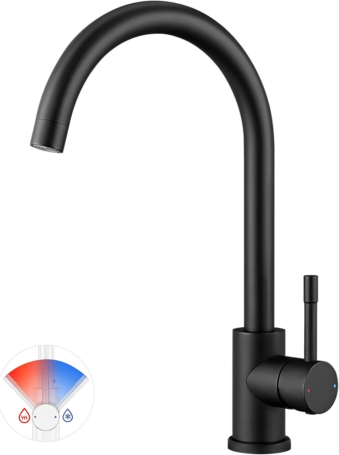 CECIPA 02001BECE Küchenarmatur schwarz