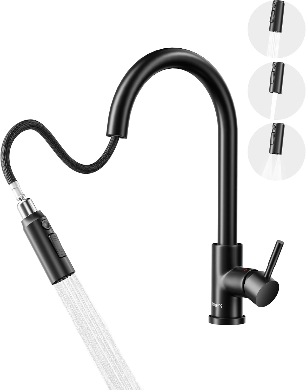 Langsing LS-002 Küchenarmatur schwarz