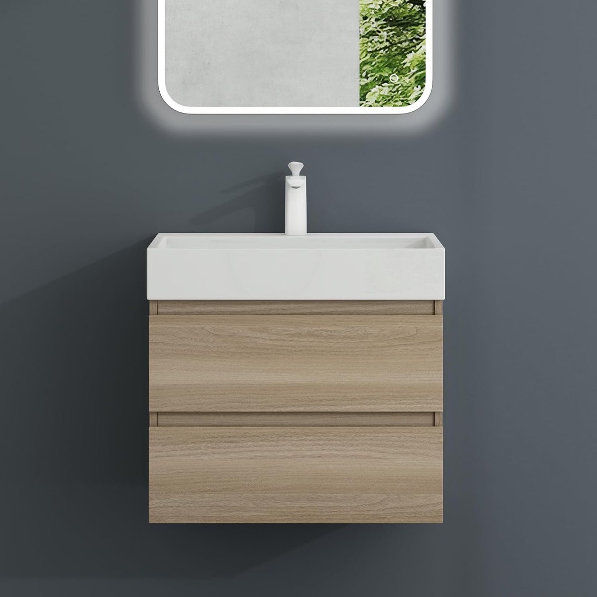 Mai & Mai Waschbeckenunterschrank 60 cm mit Ablauf