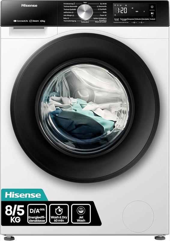 Waschtrockner – Testsieger Hisense WD3S8043BW3 8 kg