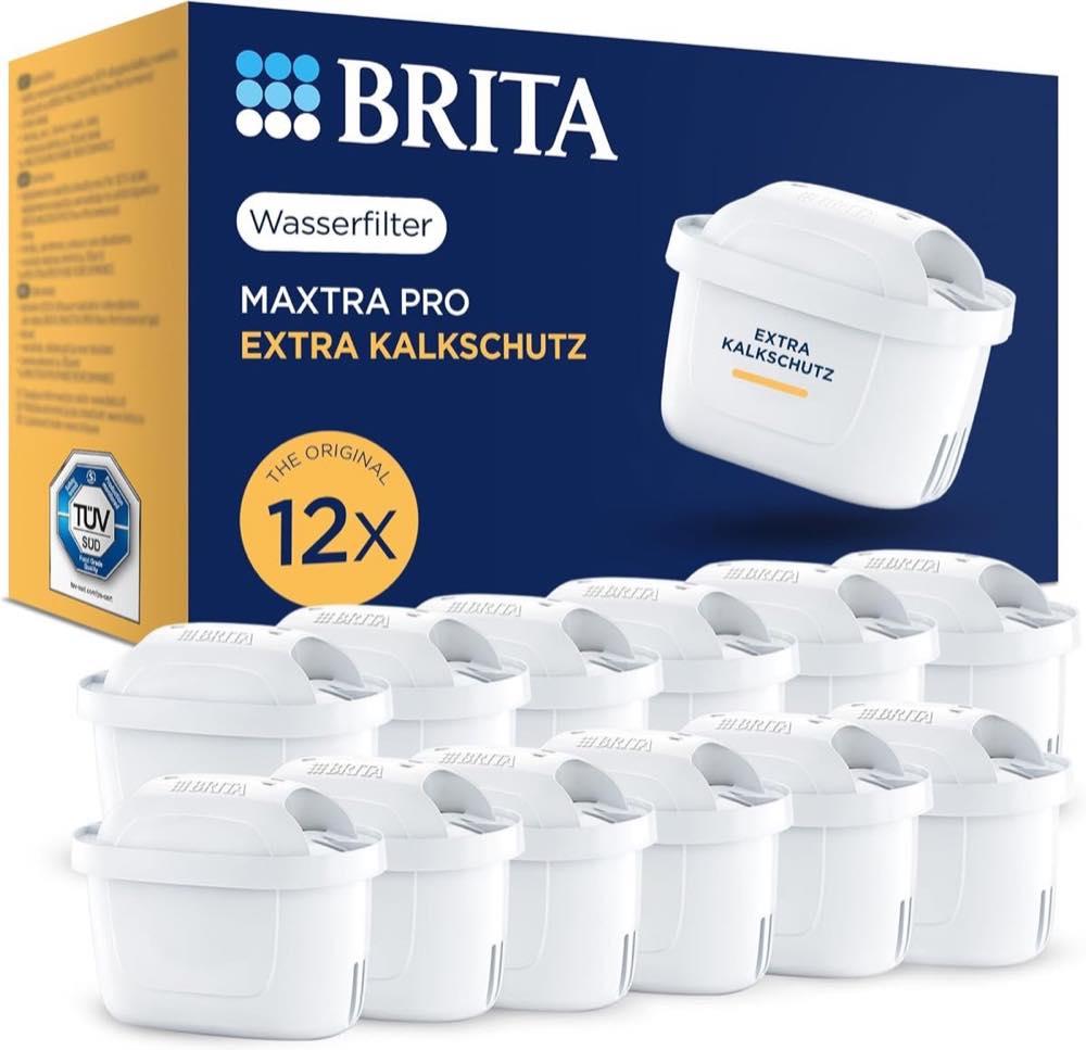 BRITA-Wasserfilter-Kartuschen – Testsieger BRITA MAXTRA PRO Extra Kalkschutz 12er