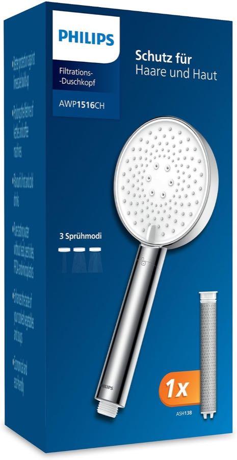 Duschfilter – Testsieger Philips Duschkopf mit Filter, Chrom